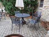 Patio front of house
