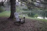 Rocker at pond