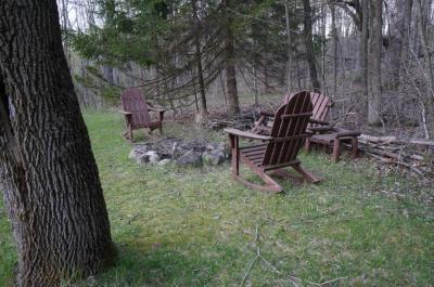 Firepit at pond